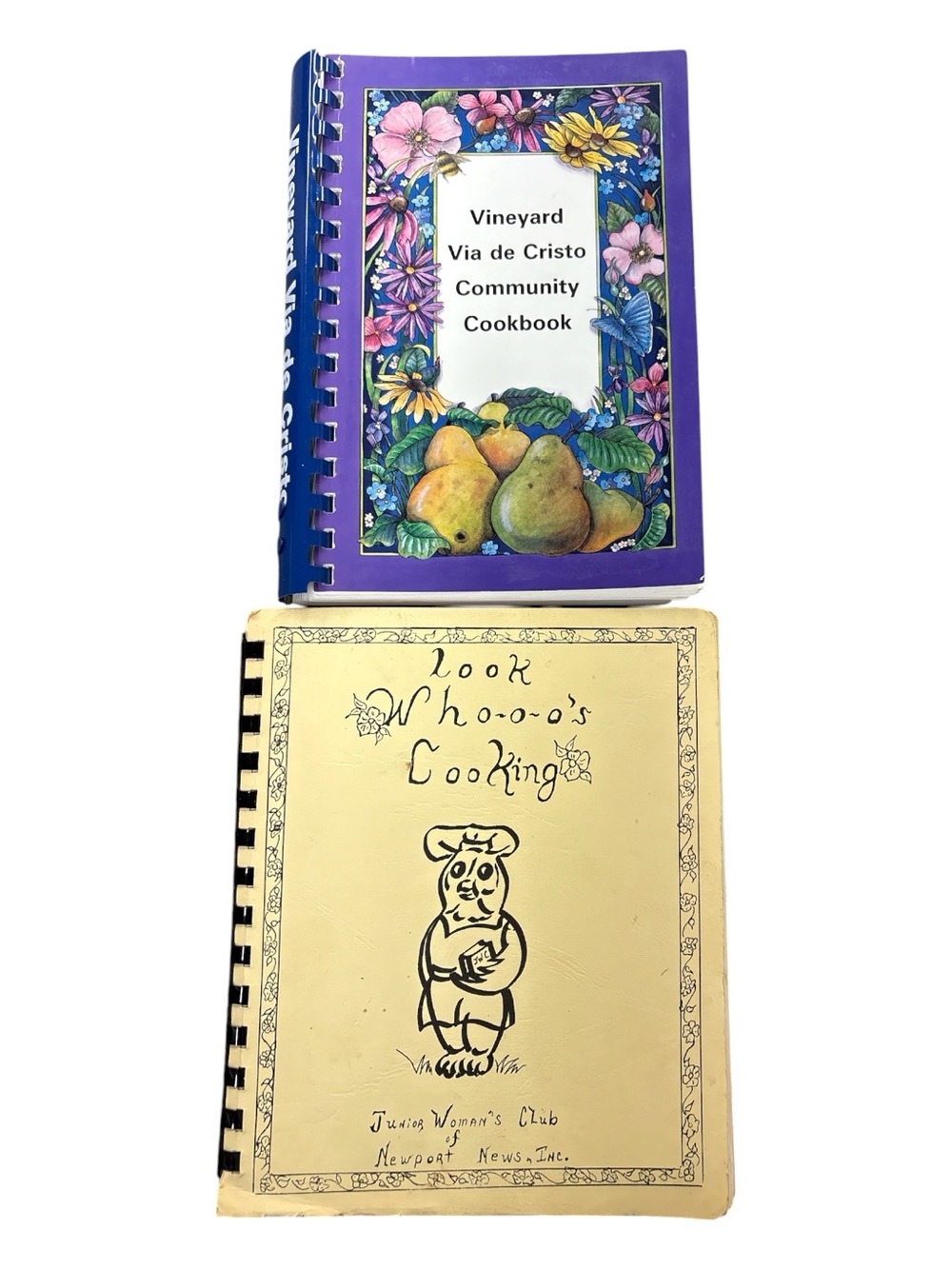Community Cookbooks by Vineyard Via de Cristo & Junior Woman’s Club —recipes